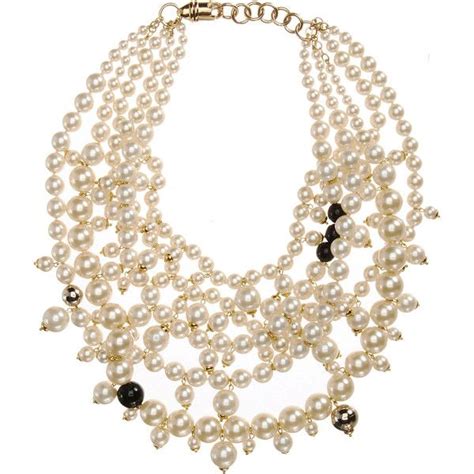 givenchy pearl chain necklace|Givenchy necklace and earring set.